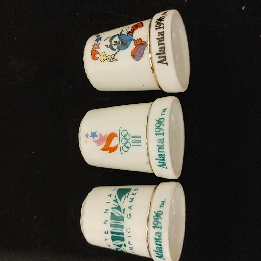 Olympic Games, Atlanta 1996, 7 thimbles, Vintage - Picture 5 of 9